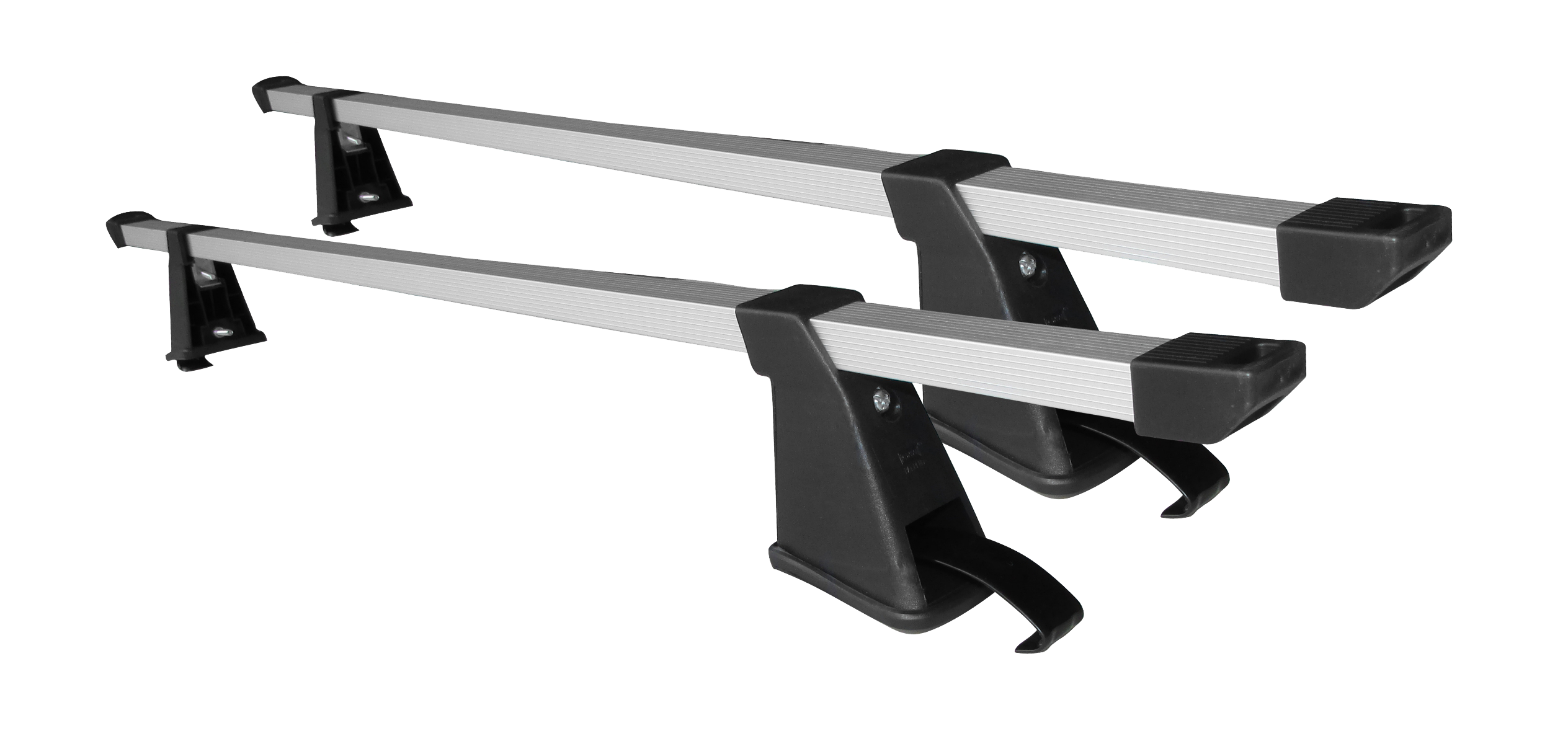 Aluminum Roof Bars for car without channel gutters QEE loading max. 70kgs