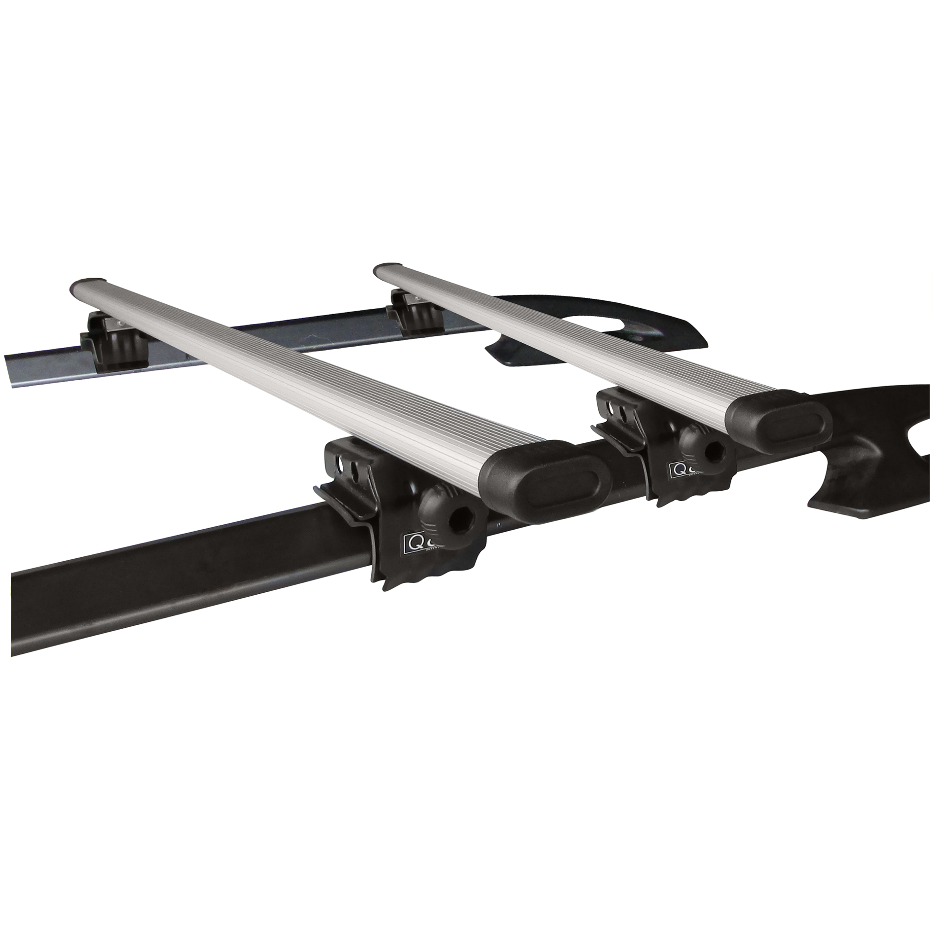 Aluminum Roof Bar / Rack for car with side rail bar QEE Loading Max. 70kgs.