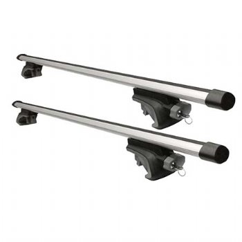 Aluminum Roof Bars for car with side rail bar lock - QEE Loading Max. 100kgs